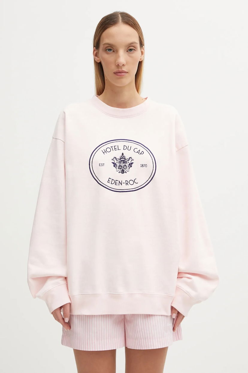 Суитчър Sporty & Rich Eden Crest Embroidered Sweatshirt Розово | ST07160621P140