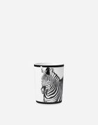 Porcelain Water Glass With Zebra Print