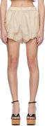 AREA Crystal Trim Track Shorts