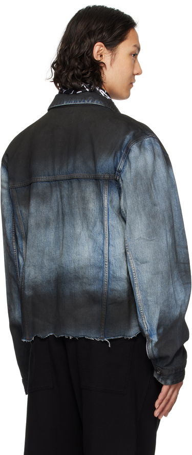 Яке We11done We11done Sprayed Sporty Selldone Denim Jacket Синьо | WD-DJ1-25-308-U-BL, 2