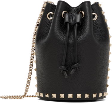 Дамска чанта Valentino Valentino Garavani Mini Rockstud Drawstring Bag Черно | 6W2P0AI4VSH, 0