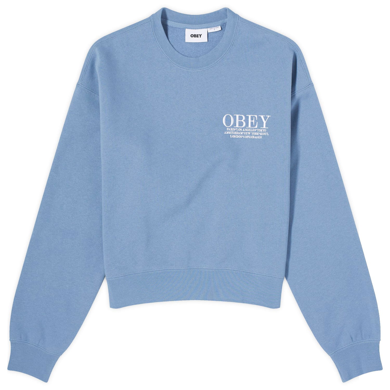 Суитчър OBEY Cities Crewneck Синьо | 211600155-COE, 0