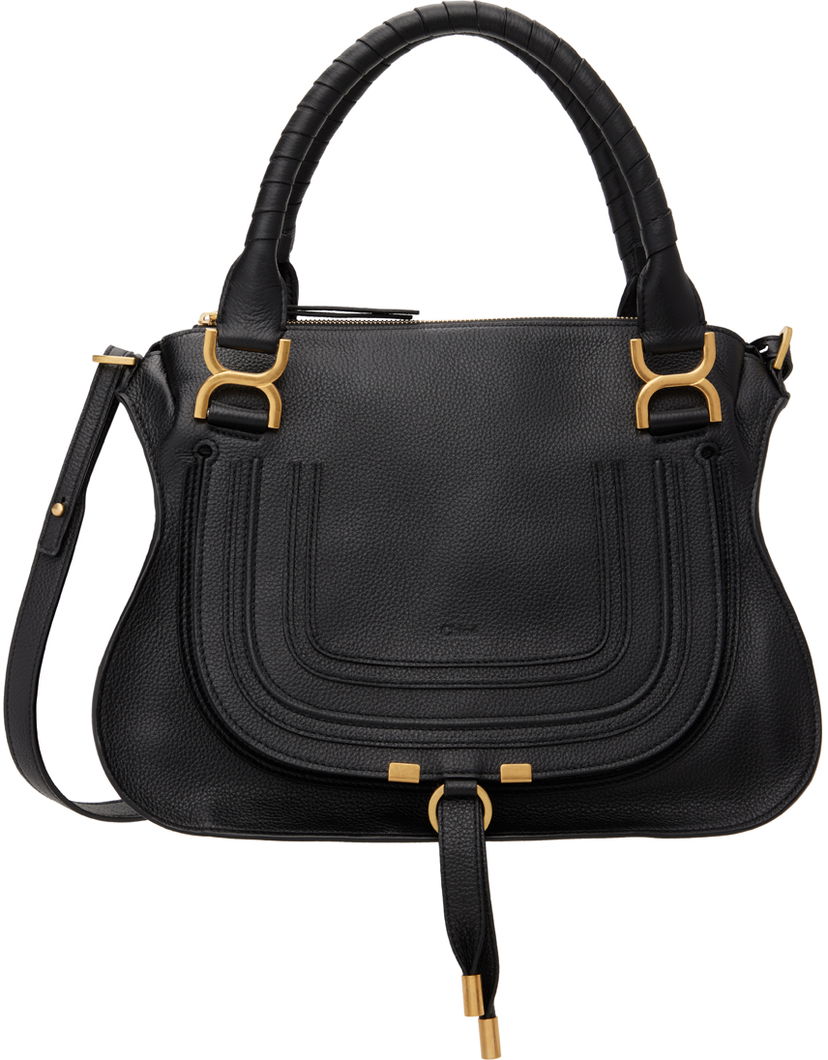 Дамска чанта CHLOÉ Chloé Marcie Medium Satchel Черно | CHC21AS660F01