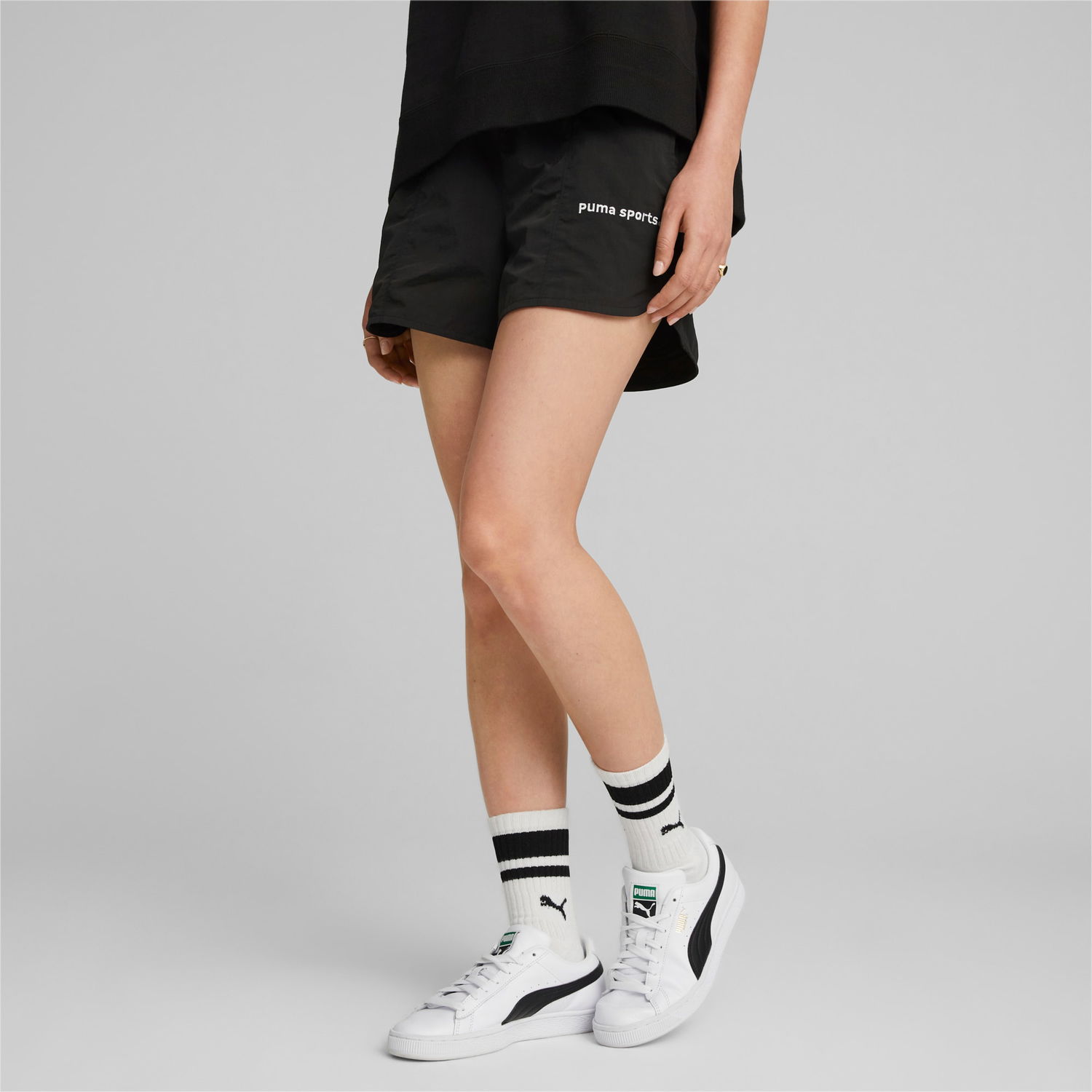 Къси панталони Puma TEAM Shorts Черно | 539005_01, 1