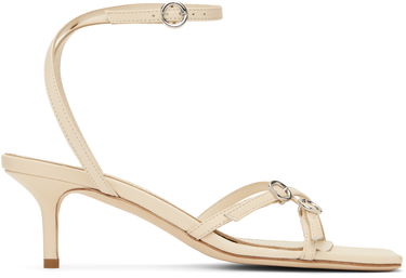 Аксесоари Aeyde Aeyde Libby Leather Kitten Heel Sandals Бежово | A11-HS-GAIS55TB172-SS25-100-007, 0