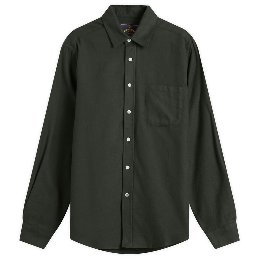 Риза Portuguese Flannel Teca Flannel Shirt, Size Small Зелено | AW25072-FRG