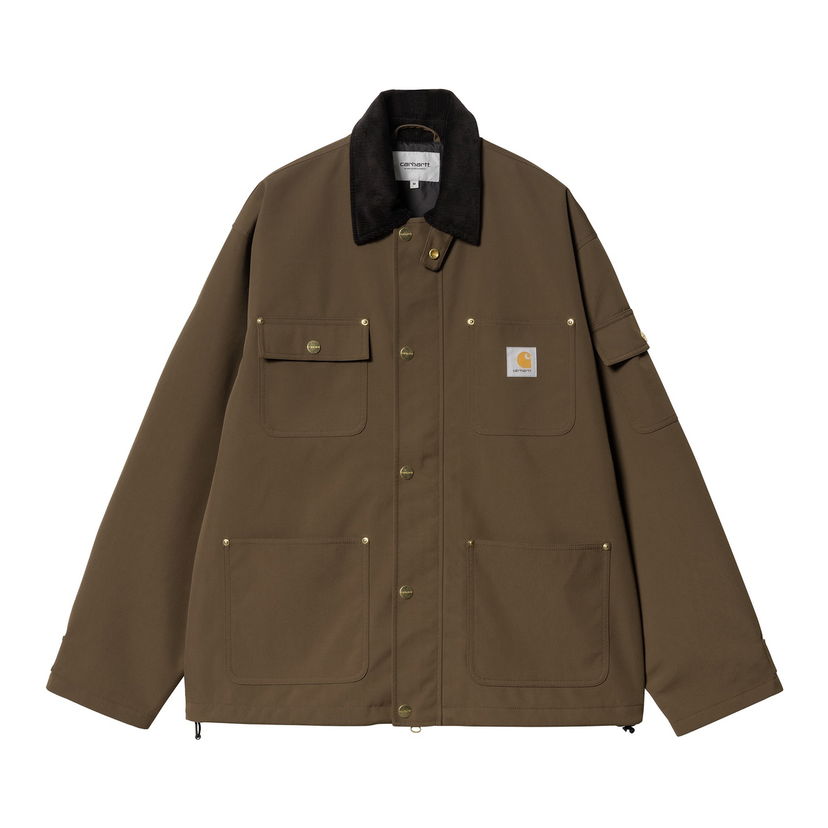 Яке Carhartt WIP Corduroy Collar Chore Coat Зелено | I034424_19