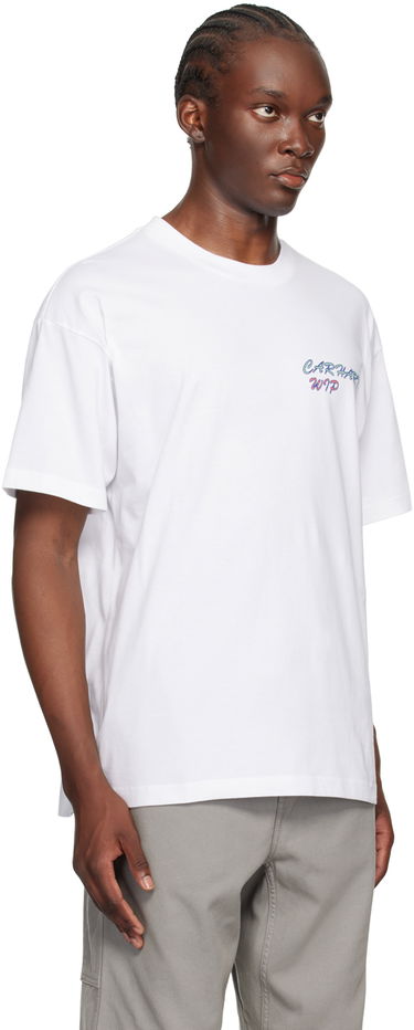 Тениска Carhartt WIP Gelato Logo-Print T-Shirt Бяло | I033668, 1