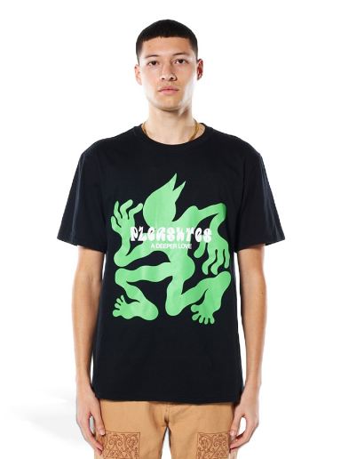 Тениска Pleasures BPMS Tee Черно | P22SP042-BLACK