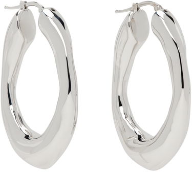 Обеци Jil Sander Hoop Earrings "Silver" Металик | J11VG0082_P4877, 1