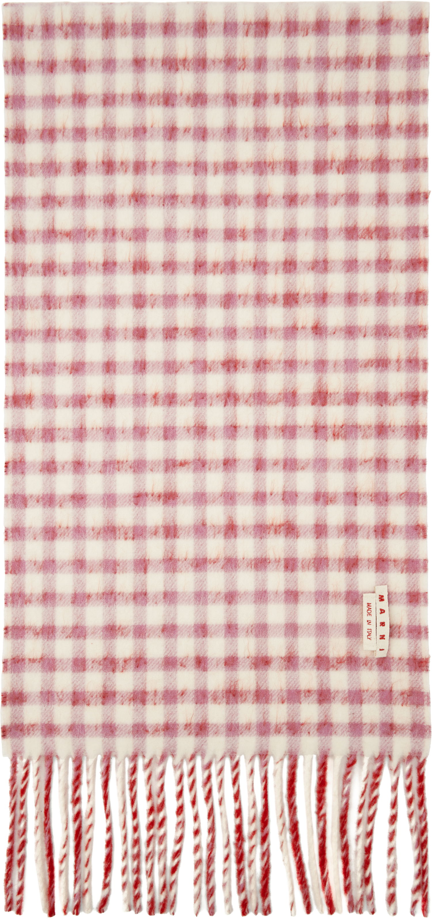 Шал Marni Marni Double Check Mohair Scarf Червено | SCMC0133Y0 UAW045, 1