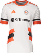 Wontorriors FC 2025 White Football Jersey with Orange and Black Details