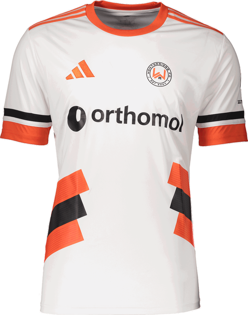 Фланелка adidas Originals Wontorriors FC 2025 White Football Jersey with Orange and Black Details Многоцветен | icwjd7459