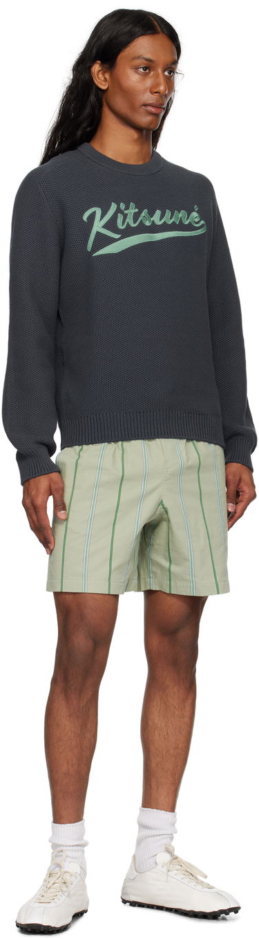 Къси панталони MAISON KITSUNÉ Maison Kitsuné Elasticated Shorts Зелено | OM01407WC5029, 3