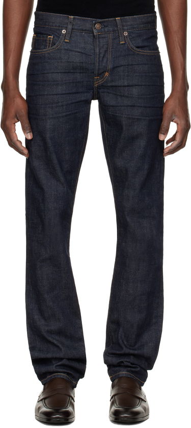 Дънки Tom Ford Tom Ford Selvedge Standard Fit Jeans Синьо | DPH001-DMC034S24, 0