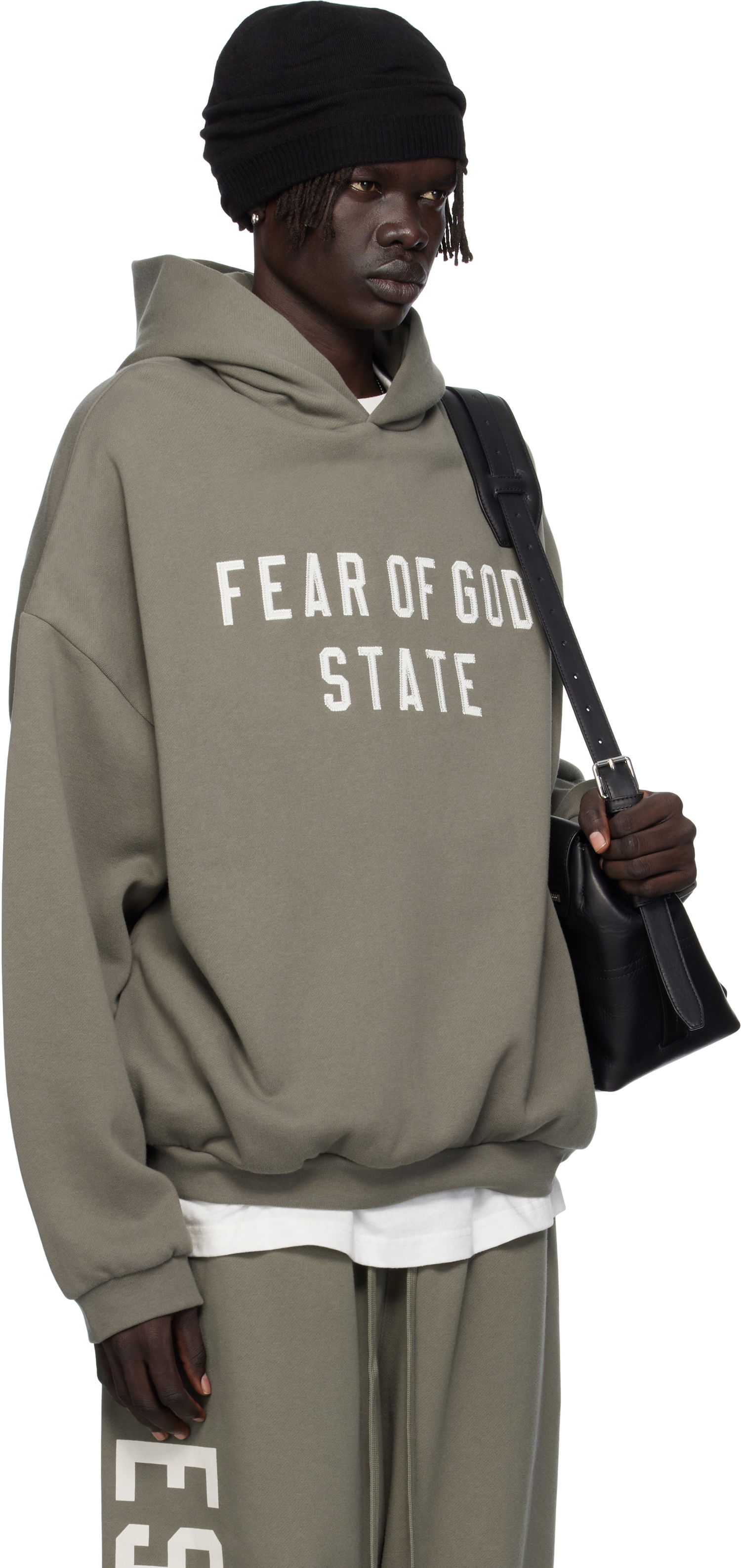 Суитчър Fear of God ESSENTIALS 90s Fit Fleece Hoodie Зелено | 192SP256217F, 1