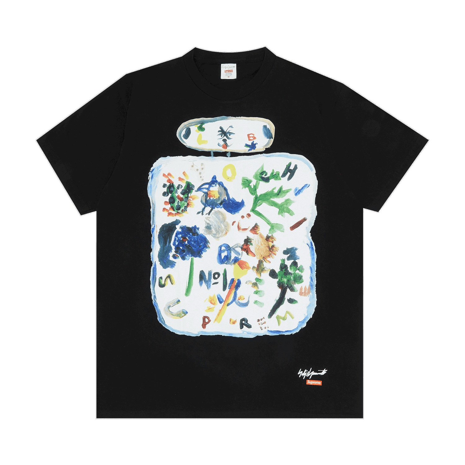 Тениска Supreme Yohji Yamamoto x Paint Tee Черно | FW22T3 BLACK, 0