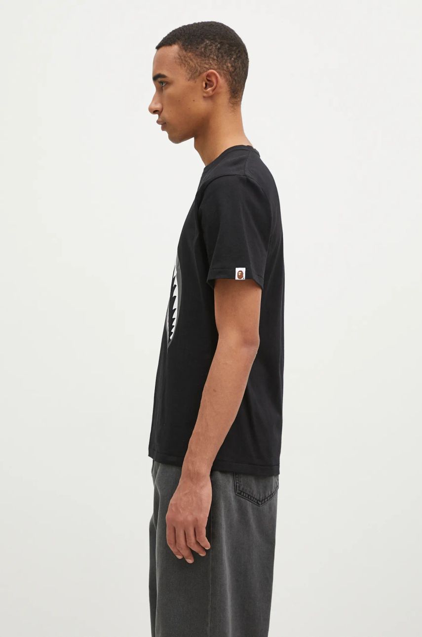 Тениска BAPE Black T-Shirt with Graphic Print Черно | 1K80110003, 1