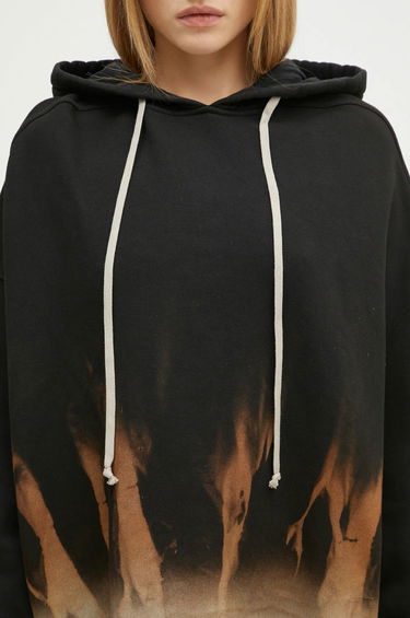 Суитчър Rick Owens Crater Patterned Hoodie Черно | DS02D2221.FSUN, 3