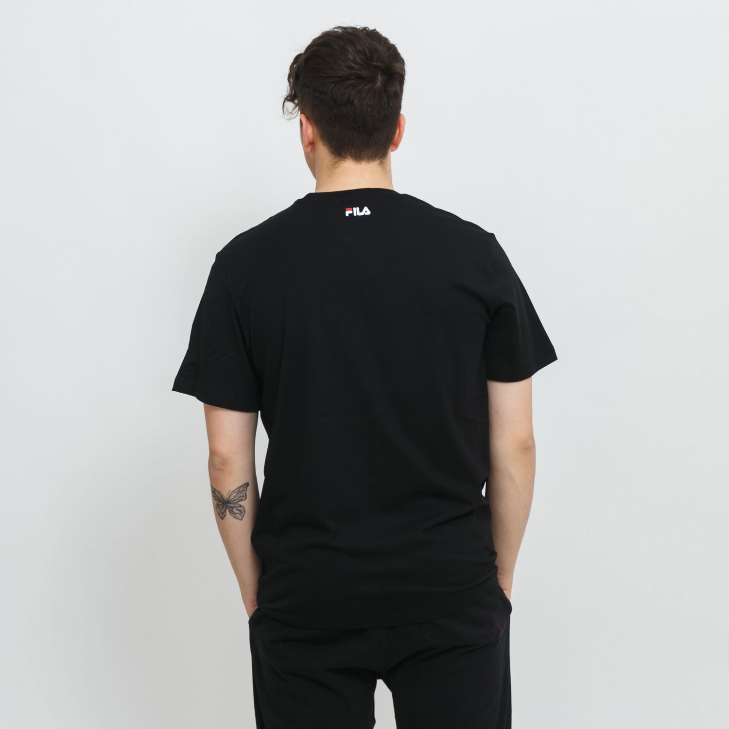 Тениска FILA Men's Black T-Shirt Черно | FAM0081-80009, 1