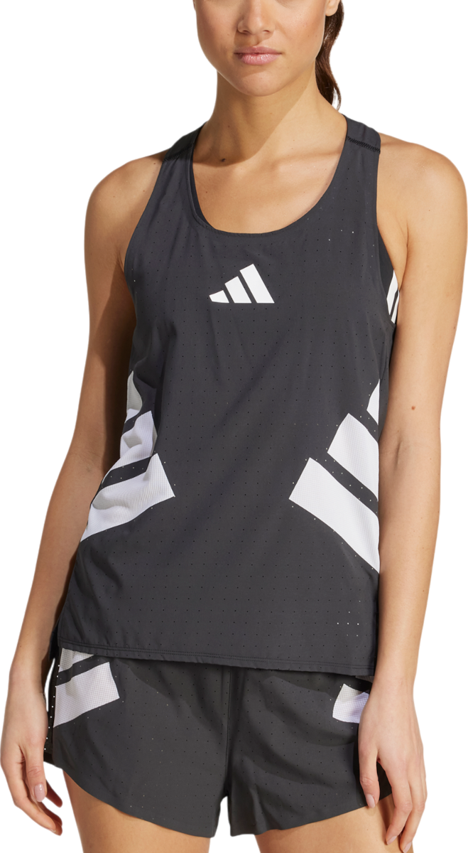 Потник adidas Performance Adizero Road to Records Tank Top Черно | jm7807