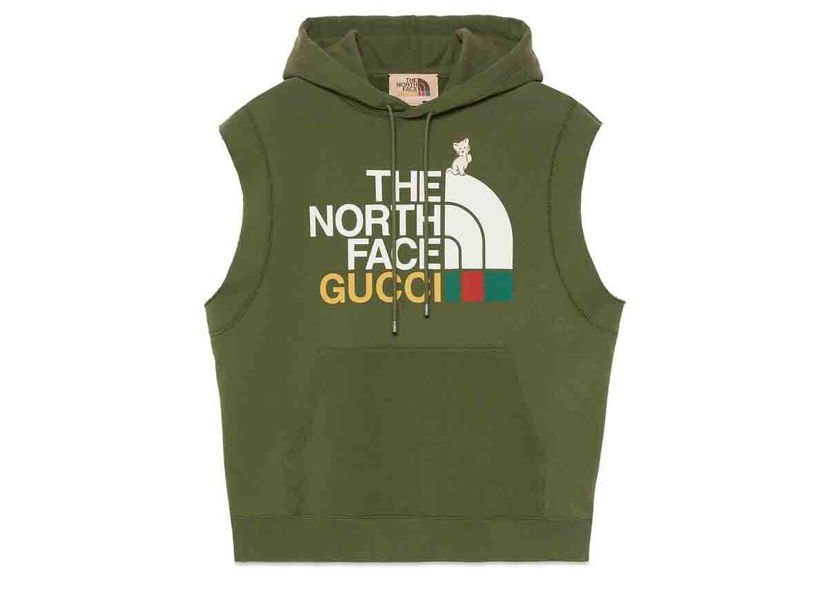 Суитчър Gucci Sleeveless Hoodie Зелено | ‎663243 XJDW2 3450