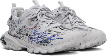 Кецове и обувки Balenciaga Balenciaga Track Autographe Бяло | 542023WTKAU, 3