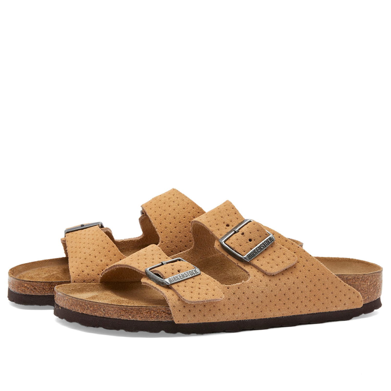 Кецове и обувки Birkenstock Arizona New Beige Embossed Dots Бежово | 1027066, 0