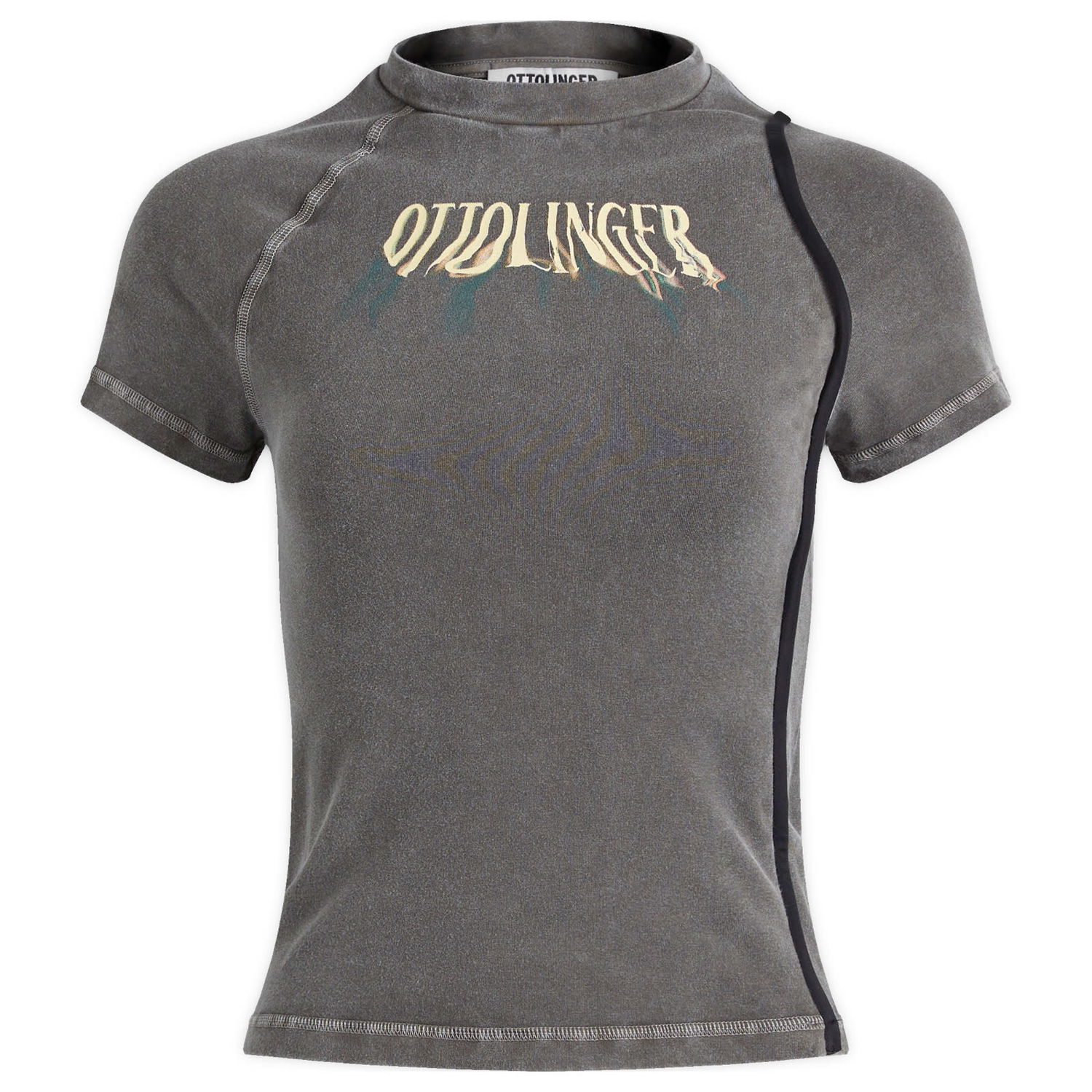 Тениска Ottolinger Ottolinger Deconstructed Fitted T-Shirt, Size Large Сиво | 2215013511-GRY, 0