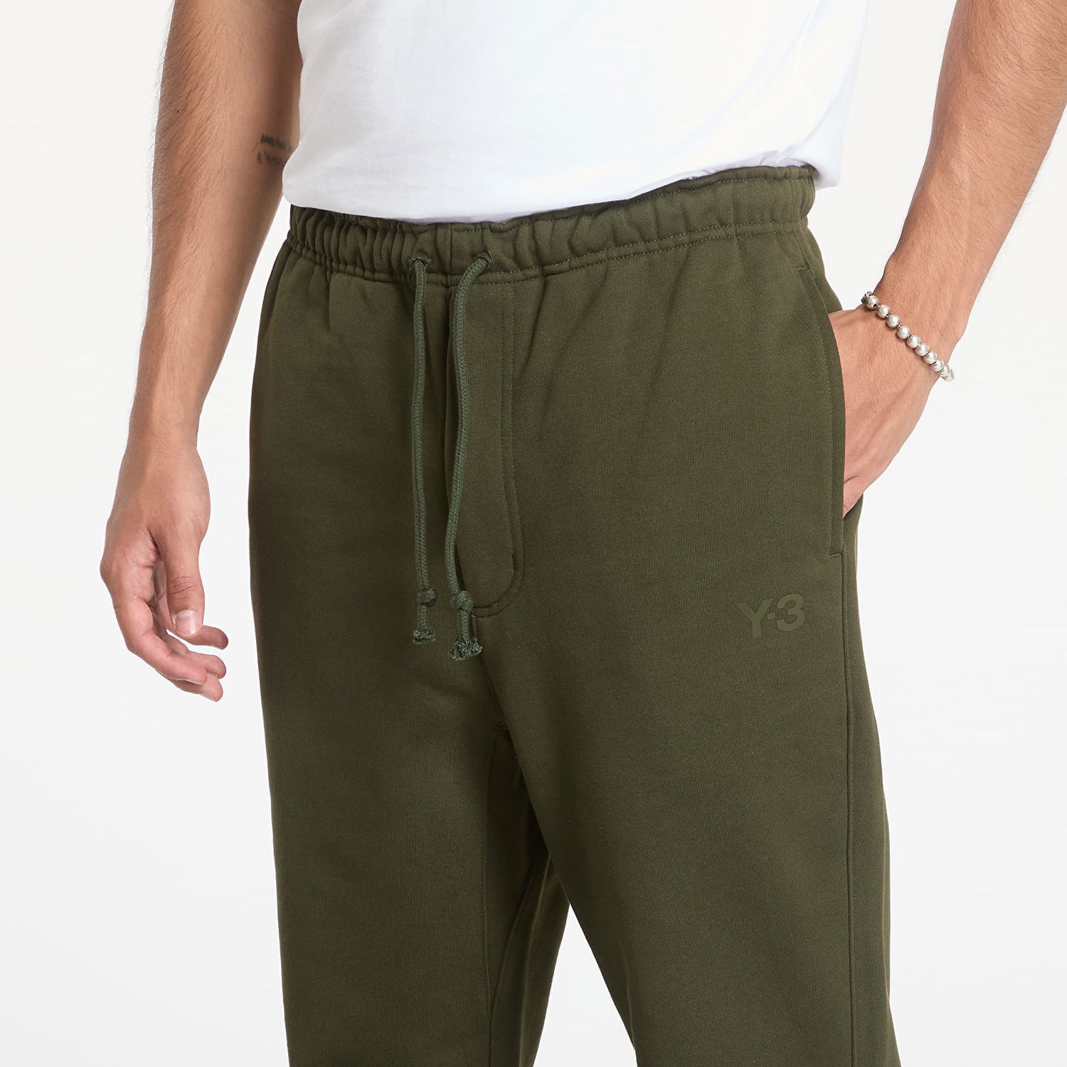 Спортни панталони Y-3 Brushed Terry Cuffed Pant Night Cargo Зелено | JJ4217, 1