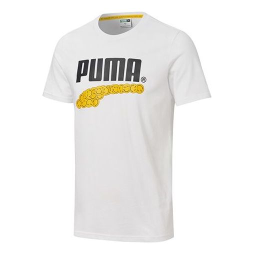 Тениска Puma Club Graphic Printed Short Sleeve T-Shirt Бяло | 530017-02