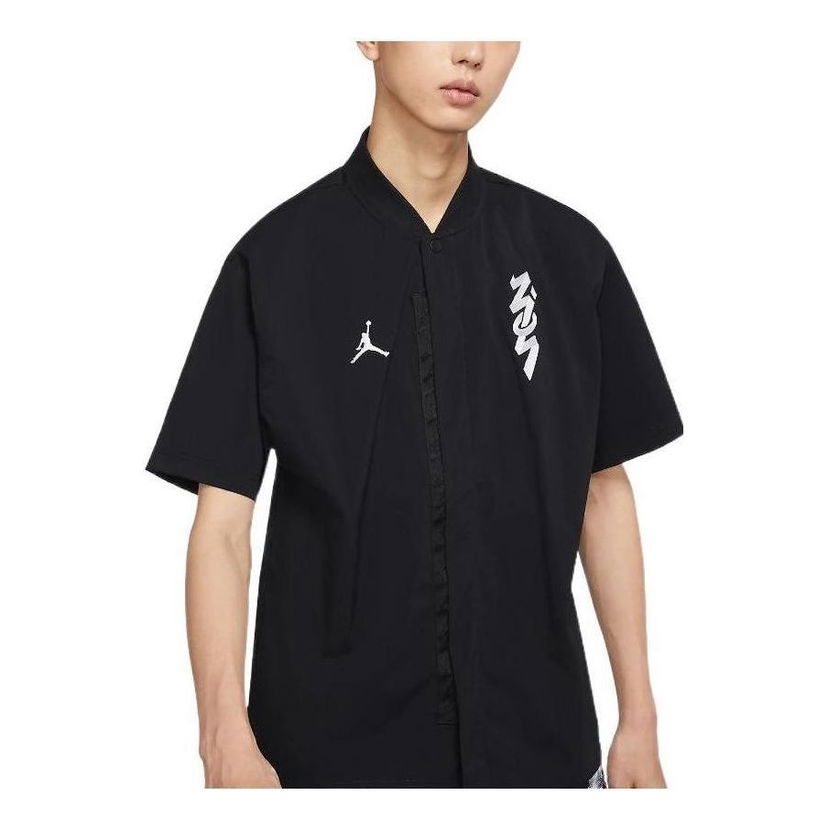 Риза Jordan Jordan FW22 Logo Woven Shirt Черно | DR2173-010