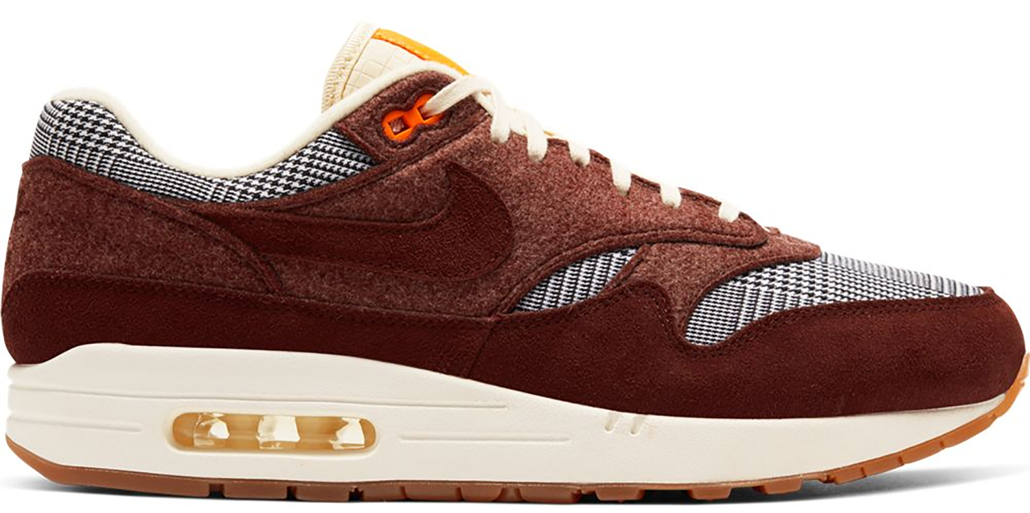 Кецове и обувки Nike Air Max 1 Houndstooth Bronze Eclipse Бургунди | CT1207-200, 0