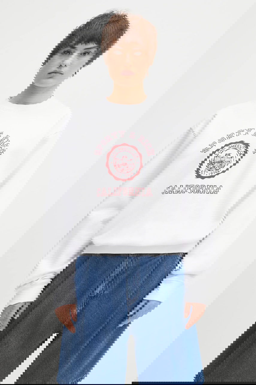 Суитчър Sporty & Rich Sporty & Rich California Emblem Crewneck Sweatshirt Бяло | ST071606508WH01, 0