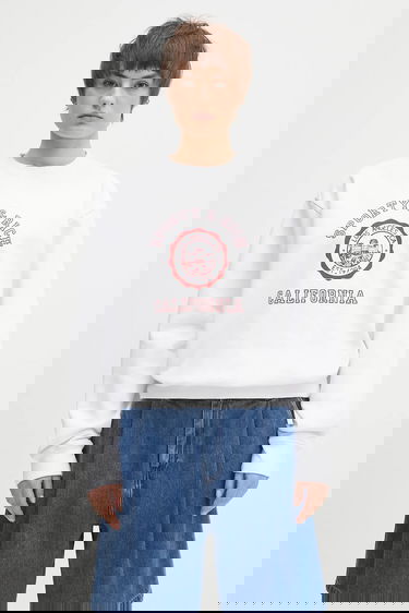 Суитчър Sporty & Rich Sporty & Rich California Emblem Crewneck Sweatshirt Бяло | ST071606508WH01, 0