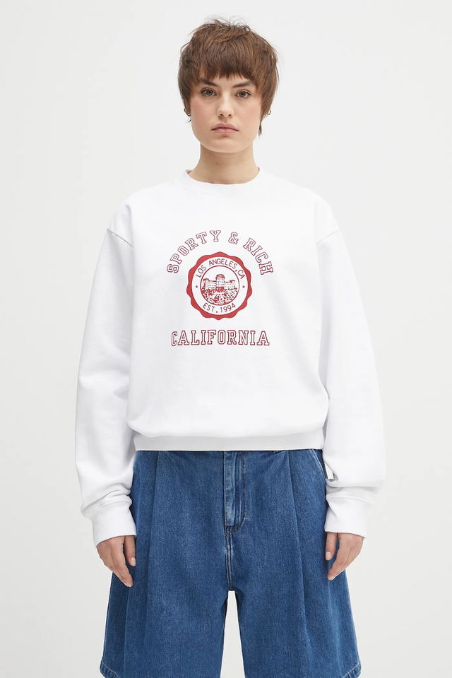 Sporty & Rich California Emblem Crewneck Sweatshirt