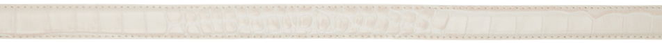 Колани OUR LEGACY Croc Embossed Leather Belt Бяло | A42482V, 1