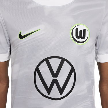Фланелка Nike Wolfsburg 2025/26 Stadium Home Kids' Soccer Jersey Бяло | hq0953-100, 2
