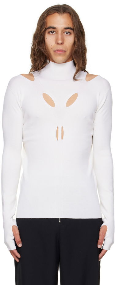 Пуловер Dion Lee Cutout Turtleneck Top Бяло | C7079P22, 0