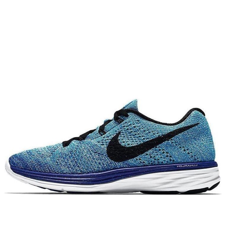 Кецове и обувки Nike Flyknit Lunar3 Синьо | 698182-403, 0