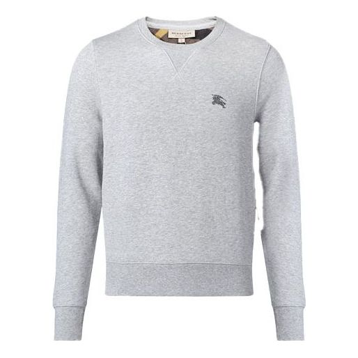Пуловер Burberry Burberry Embroidered Horse Riding Pullover Сиво | 39297581