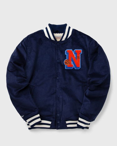 Яке бомбър Mitchell & Ness NBA COLLEGIATE VARSITY JACKET NEW YORK KNICKS Тъмно синьо | OJBF6109-NYKYYPPPNAVY, 0