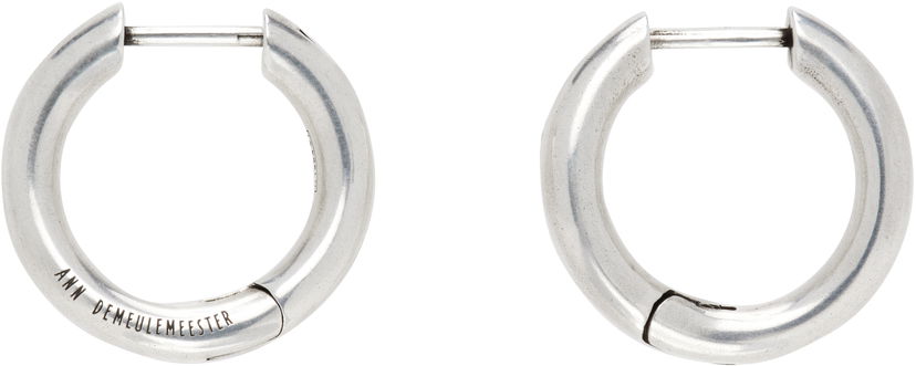Обеци Ann Demeulemeester Ann Demeulemeester Alina Silver-Tone Hoop Earrings Металик | 2520-W-JE06-JW020-070