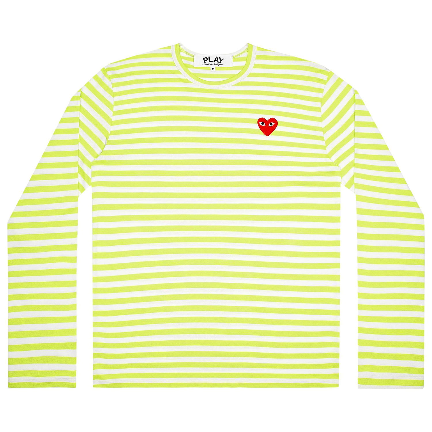 Тениска Comme des Garçons PLAY Pastelle Striped Shirt Жълто | AZ T278 051 2, 1