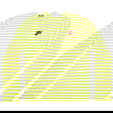 Тениска Comme des Garçons PLAY Pastelle Striped Shirt Жълто | AZ T278 051 2, 1