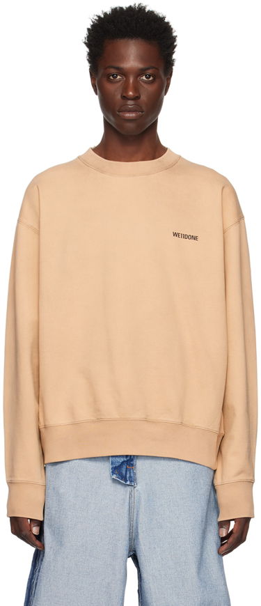 Пуловер We11done Printed Sweatshirt Бежово | WD-TS3-22-707-U-BG, 0