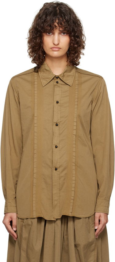 Риза LEMAIRE Lemaire Multi-Topstitch Fitted Shirt Кафяво | SH1109 LF1206, 0