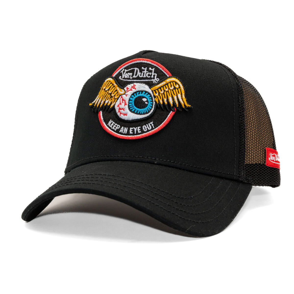 Шапка с козирка Von Dutch Von Dutch Trucker Eye Out Cap Черно | VD/0/CAS1/RAG/BLK, 0