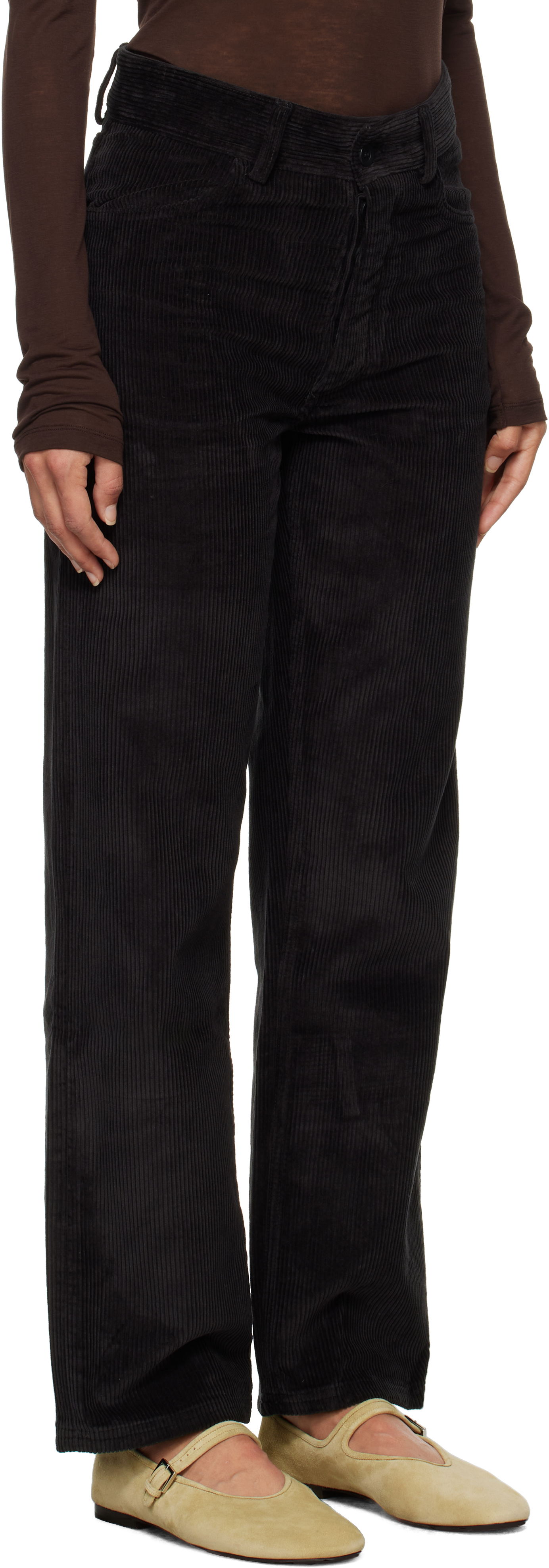 Панталони Baserange Tajo Corduroy Trousers Черно | TRTA-CO-WI24, 1