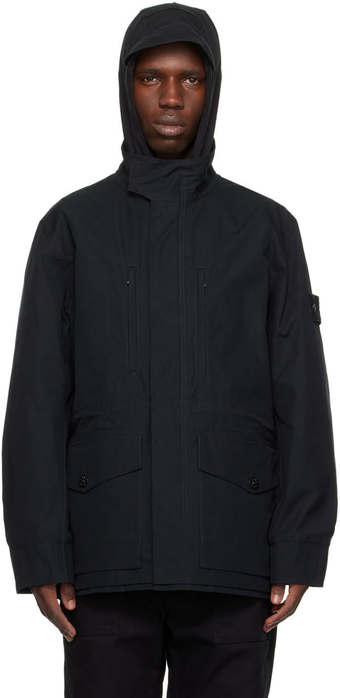 Палта Stone Island Ghost Piece Coat Черно | 7815412F1, 0
